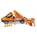 Mercedes Benz Sprinter cu platforma de lucru, Bruder 02679 Mercedes Benz Sprinter cu platforma de lucru, Bruder 02679