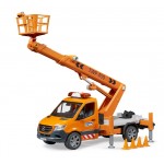 Mercedes Benz Sprinter cu platforma de lucru, Bruder 02679 Mercedes Benz Sprinter cu platforma de lucru, Bruder 02679
