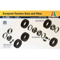 European Tractors Tyres and Rims, Italeri 1:24