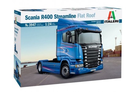 Macheta camion Scania R400 Streamline Flat Roof, Italeri 1:24 