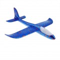 Avion planor albastru cu led din spuma flexibila 47x49 cm 