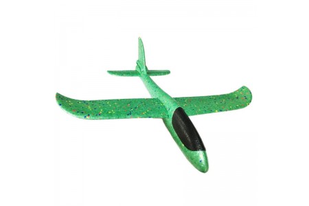 Avion planor verde din spuma flexibila 47x49 cm 