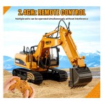 Excavator radiocomandat cu cupa metalica "Die-Cast", 1:14 Huina 1535