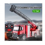 Camion de pompieri cu tun de apa radiocomandat, 22CH 1:14 Huina 1561