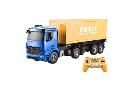 Camion Mercedes-Benz Arocs Container Truck cu Telecomanda, 1:20 Double E 