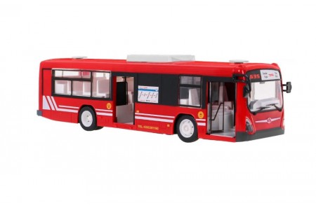 Autobuz rosu cu radiocomanda, 32cm lungime E635-003