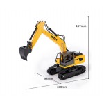 Huina 1319 - Trailer si Excavator metalic cu radiocomanda 1:24 2.4GHz