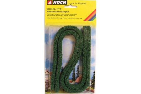 Gard viu verde inchis 2 buc Noch 1,5x0,8cm, 50cm/buc