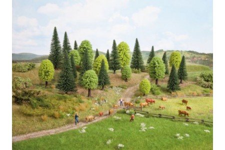 Set Brazi-Pomi 5-15cm, 25 bucati Noch HO, TT