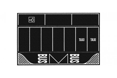 Parcare tip asfalt Noch HO 2 buc, 22 x 14 cm