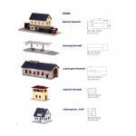 Bahnhof set PIKO - Set gara 5 buc 1:87 HO