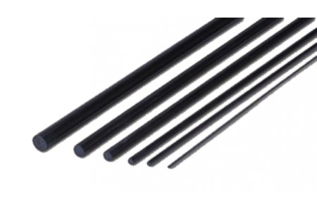 Tija rotunda carbon 5mm