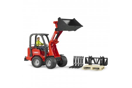 Incarcator compact Schaffer 2034 cu figurina si accesorii Bruder 02191