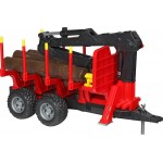 Remorca cu macara de incarcare si 4 butuci Bruder  02252