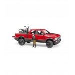 RAM 2500 Pickup si motocicleta cu figurina motociclist Bruder 02502 RAM 2500 Pickup si motocicleta cu figurina motociclist Bruder 02502