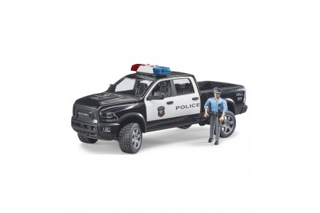Masina de politie RAM 2500 Pickup cu figurina politist Bruder 02505