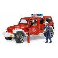Masina de pompieri Jeep Wrangler Rubicon cu pompier BRUDER