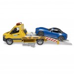 Autoplatforma MB Sprinter cu masina Roadster BRUDER 02675