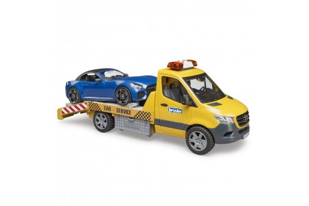 Autoplatforma MB Sprinter cu masina Roadster BRUDER 02675