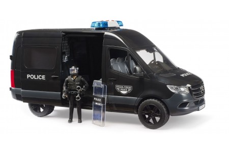 Mercedes Benz Sprinter de Politie cu figurina, Bruder 02685