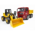 Camion MAN TGA cu buldozer BRUDER 02752