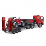 Camion MAN TGA cu platforma joasa si Manitou MLT 633, Bruder 02774 Camion MAN TGA cu platforma joasa si Manitou MLT 633, Bruder 02774