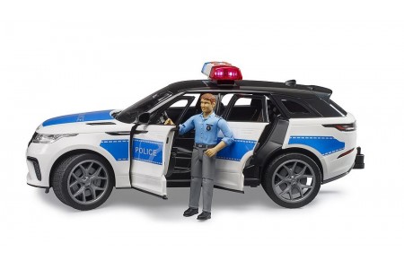 Masina de politie Range Rover Velar cu figurina, Bruder 02890
