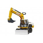 Excavator de constructii XE 5000 alb cu galben Bruder 03413