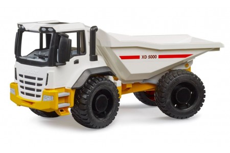 Camion basculanta  Dumper XD 5000 alb cu galben Bruder 03420