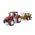 Tractor ROADMAX cu remorca, Bruder 03453