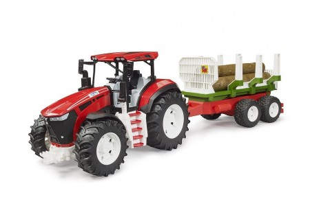 Tractor ROADMAX cu remorca, Bruder 03453
