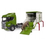 Camion SCANIA Super 560R transport bovine, BRUDER 03548