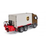 Camion Scania UPS cu stivuitor, Bruder 03582