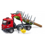 Camion Mercedes Benz Arocs forestier cu macara , BRUDER 03669