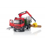 Camion Mercedes Benz Arocs forestier cu macara , BRUDER 03669