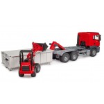 Camion MAN TGS cu container Abroll si cu incarcator Schaffer Bruder 03767