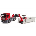 Camion MAN TGS cu container Abroll si cu incarcator Schaffer Bruder 03767