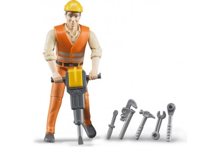 Figurina Constructor cu picamer Bruder 60020