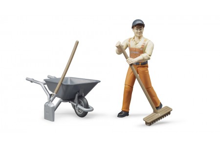 Figurina Muncitor constructii, Bruder 62130