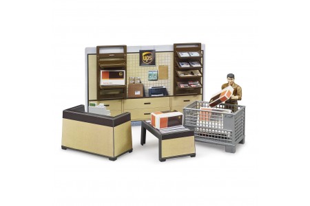 Set oficiu curierat UPS, BRUDER 62250 Set oficiu curierat UPS, BRUDER 62250