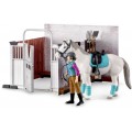 Set boxa pentru cai cu accesorii, BRUDER 62506