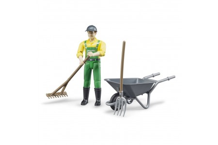 Figurina agricultor cu accesorii Bruder 62610 Figurina agricultor cu accesorii Bruder 62610