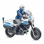 Motocicleta de politie Ducati Scrambler cu motociclist, BRUDER 62731 Motocicleta de politie Ducati Scrambler cu motociclist, BRUDER 62731