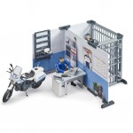Set sectie de politie cu motocicleta BRUDER 62732 Set sectie de politie cu motocicleta BRUDER 62732