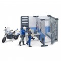Set sectie de politie cu motocicleta BRUDER 62732