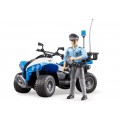 ATV de politie cu figurina, Bruder 63010