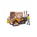 Cabana de munte cu Snowmobil si accesorii, Bruder 63102