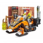 Cabana de munte cu Snowmobil si accesorii, Bruder 63102