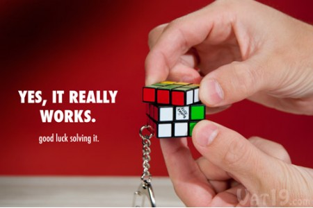 Cub Rubik Breloc 3x3x3