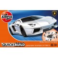 Macheta plastic Airfix QUICK BUILD Lamborghini Aventador Whi...